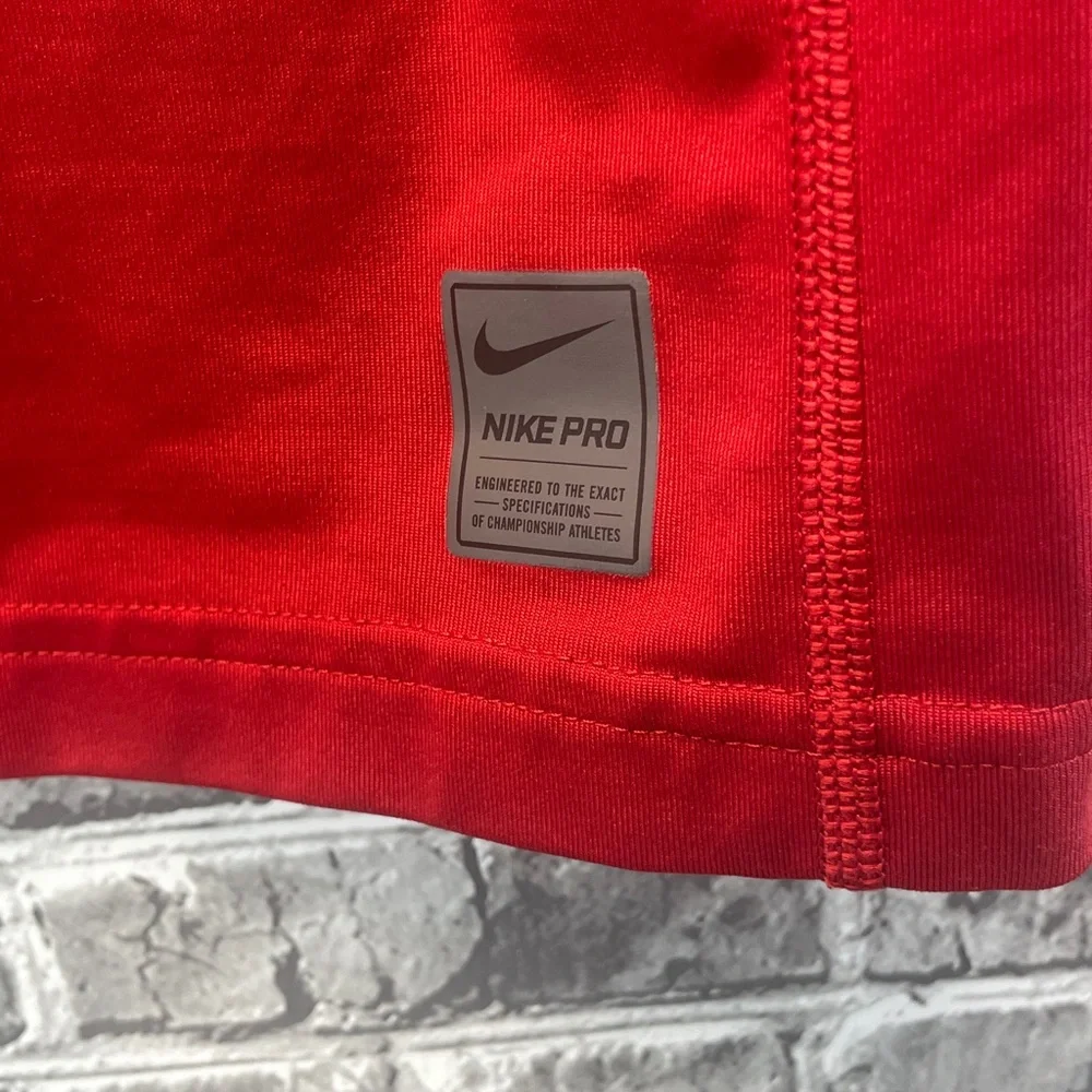 Nike Kids Bold Red Long Sleeve Tee‎